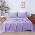 Lonava Queen Sheet Set 4 Pieces,Lavender Ultra Soft & Breathable Microbifer Sheets, 1600 Thread Count Hotel Luxury Oeko-Tex Bed