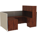 60" Width x 48" Height - Fabric, Steel - Gray-90265-Furniture
