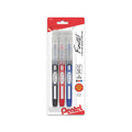 Pentel Finito! Porous Point Pen X-Tra Fine Point Tip, Assorted Ink (A/B/C), 3-Pk