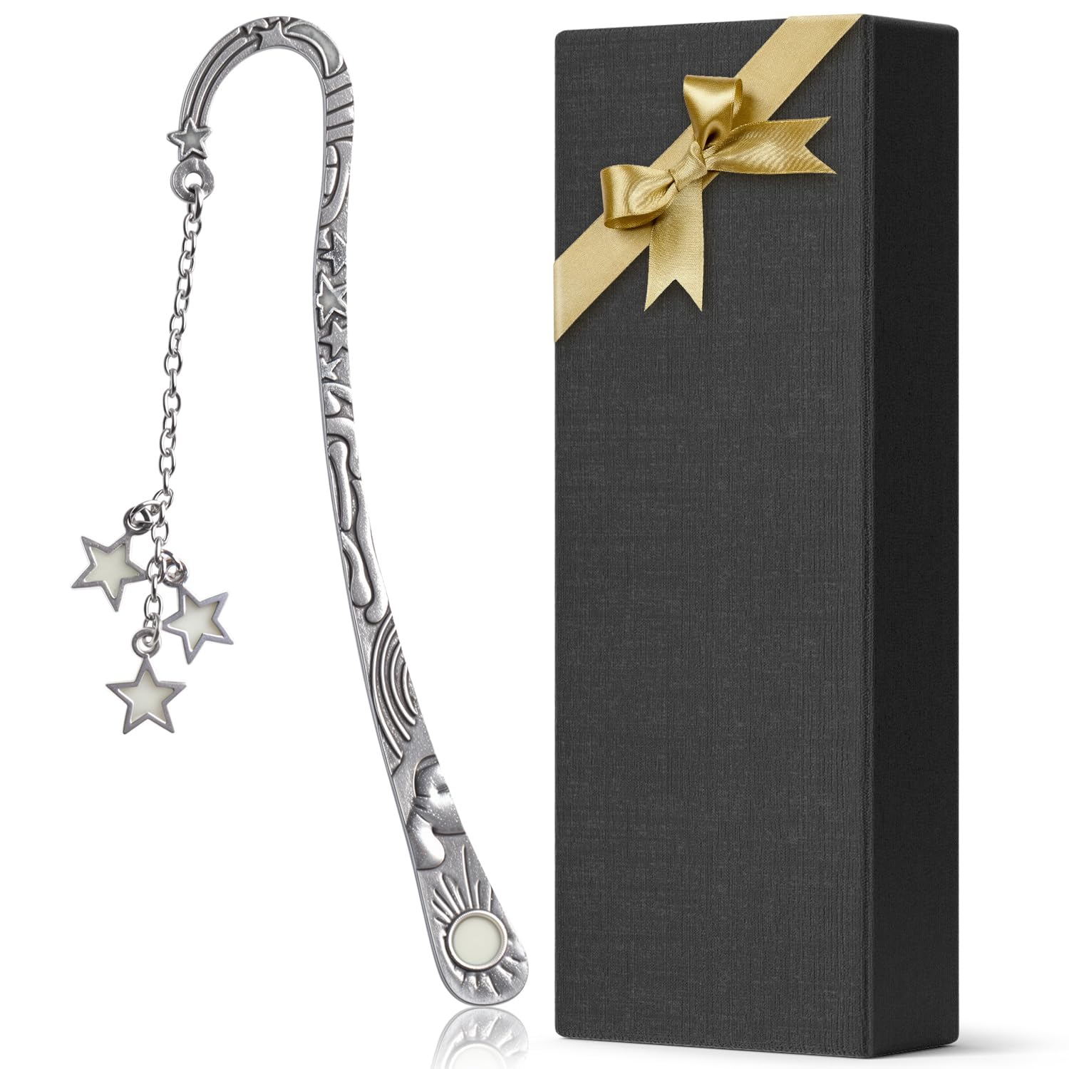 Fantasy Star Bookmarks For Women Girl Glow In The Dark Moon And Stars Bookmark Luminous Metal Bookmark Cool Bookmarks For Women