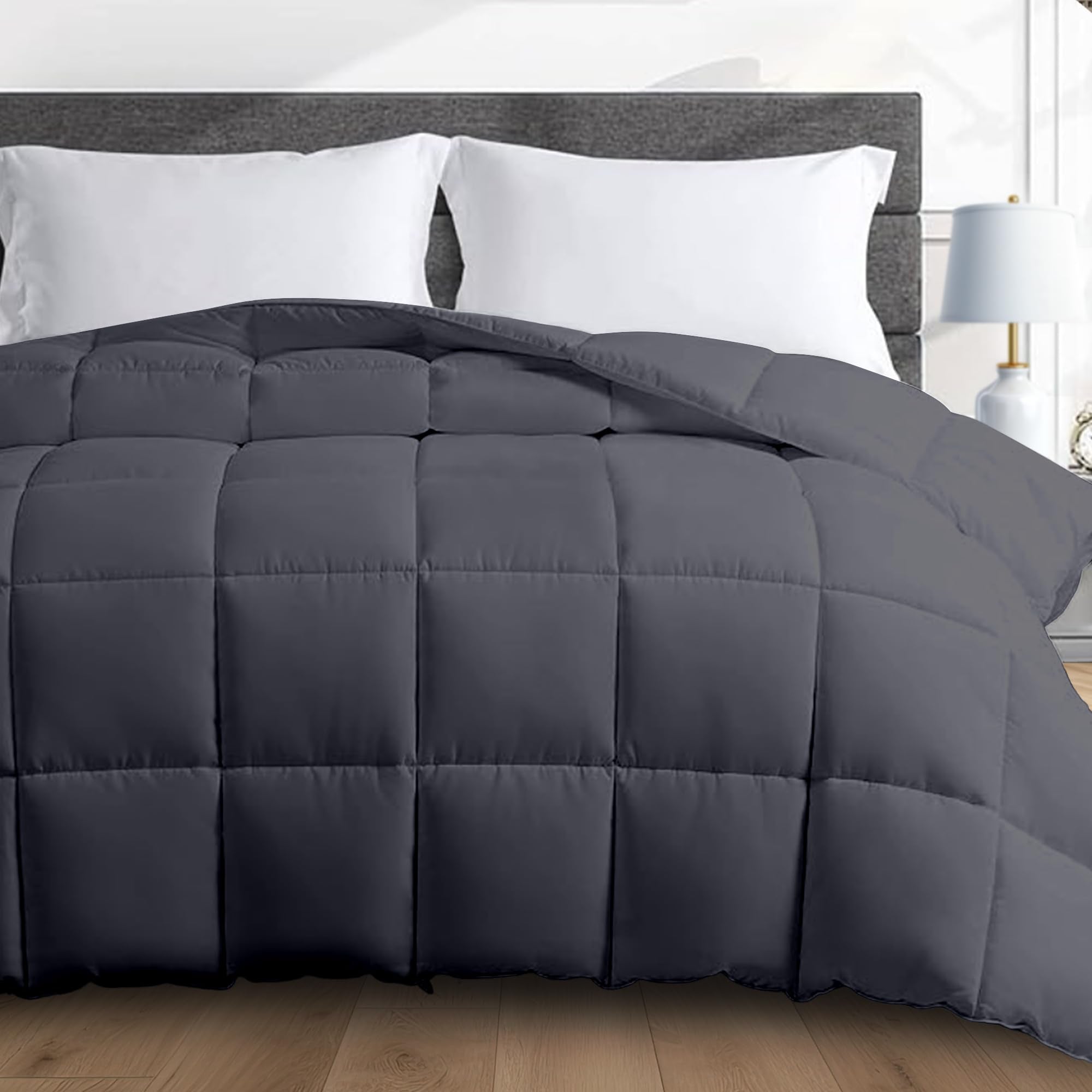 HomeSmart Products Weighted Comforter Queen Size 30lbs - Extra Fluffy Weighted Blanket Oversized 88x92