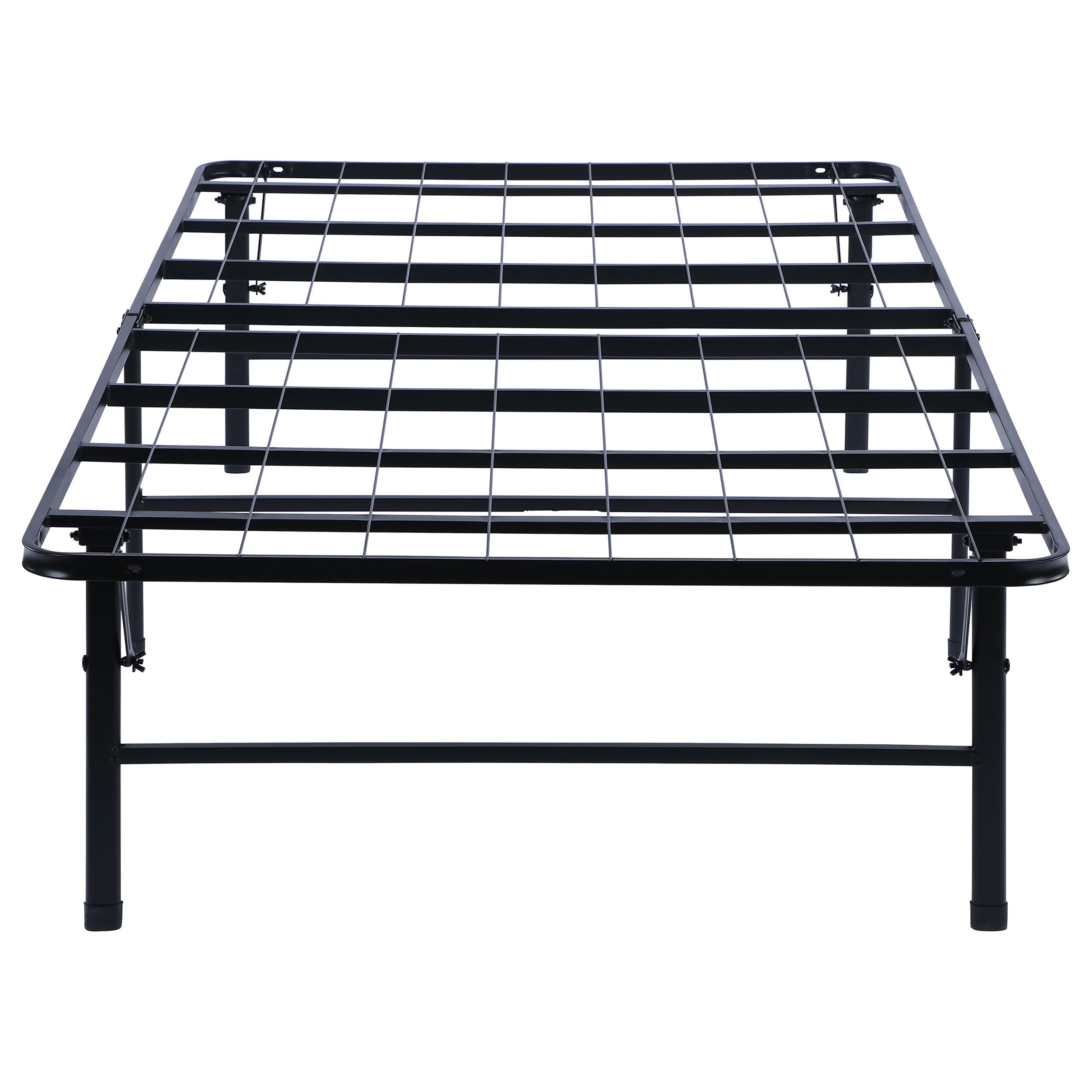 Coaster Home Furnishings Mabel 14 Inch High Twin XL Extra Long Size Heavy Duty Sturdy Steel Foldable Metal Bed Frame Mattress Support Black 305957TL