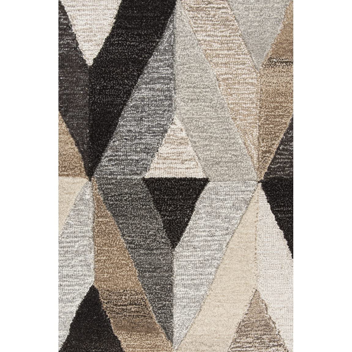 Rizzy Home Makalu 5' X 8' Geometric Gray/Natural Hand-Tufted Area Rug