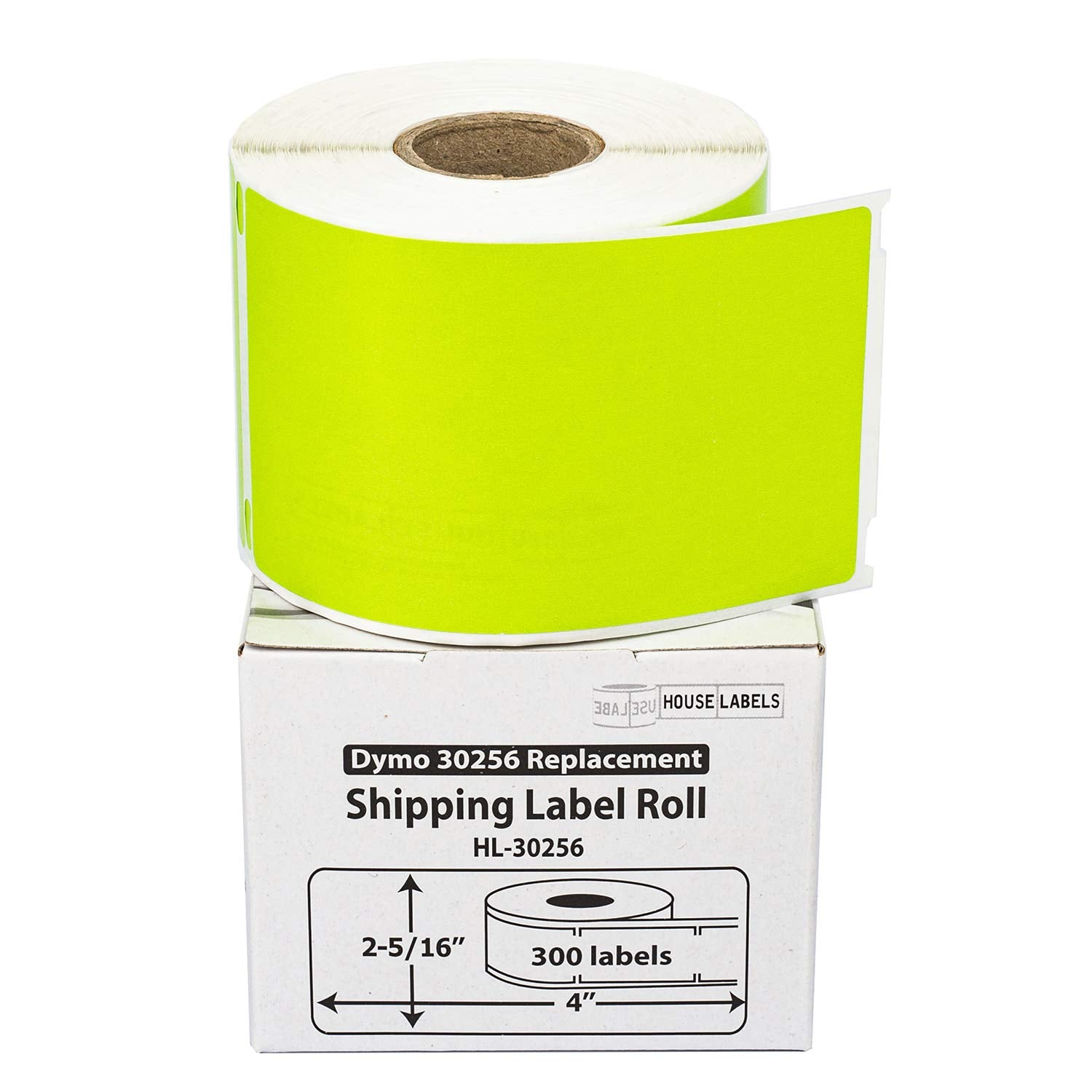 Houselabels Compatible Dymo 30256 Green Shipping Labels (2-5/16' X 4'), Strong Permanent Adhesive, Compatible With Dymo Lw 450