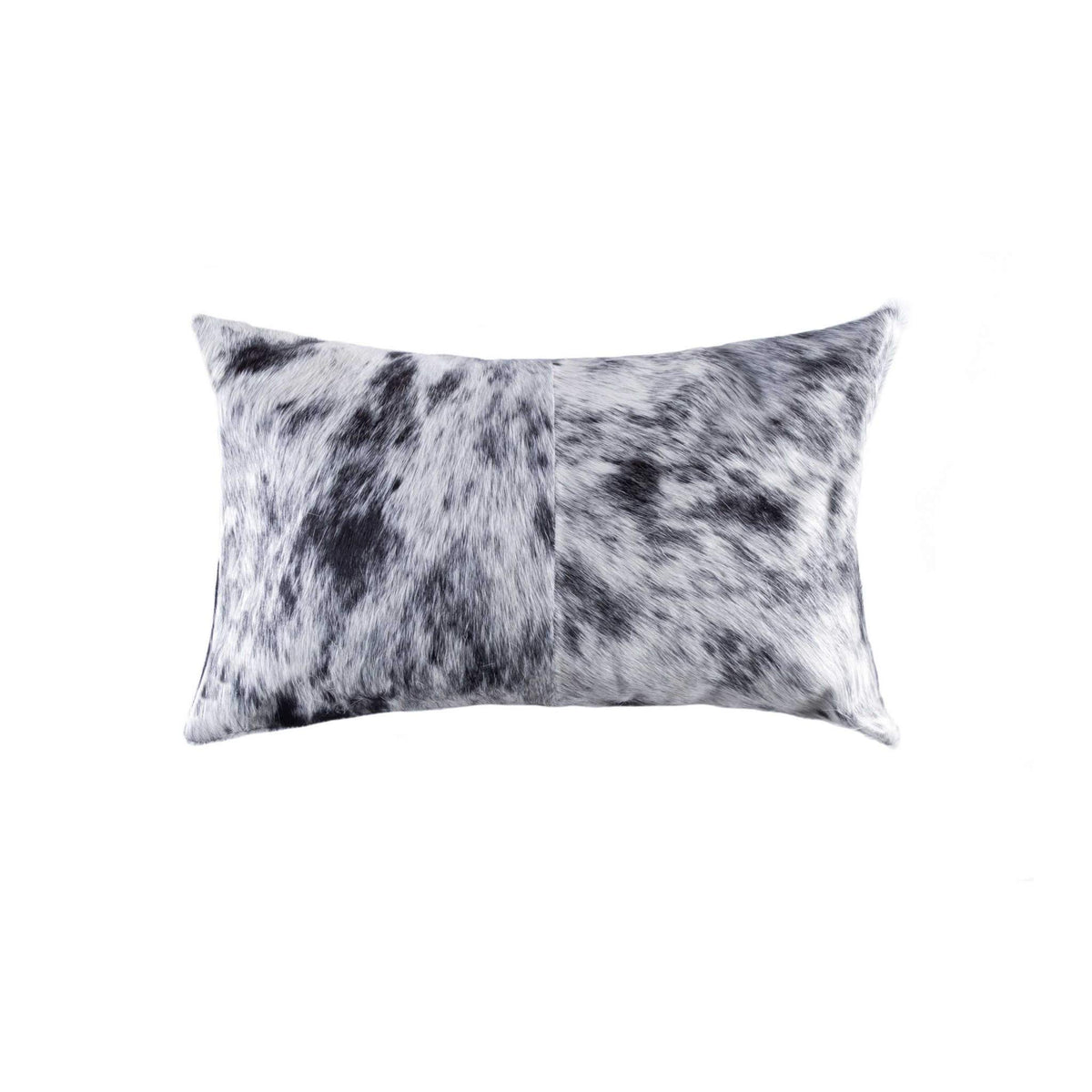 HomeRoots Decor 18-inch x 18-inch x 5-inch Salt and Pepper Black and White Cowhide - Pillow