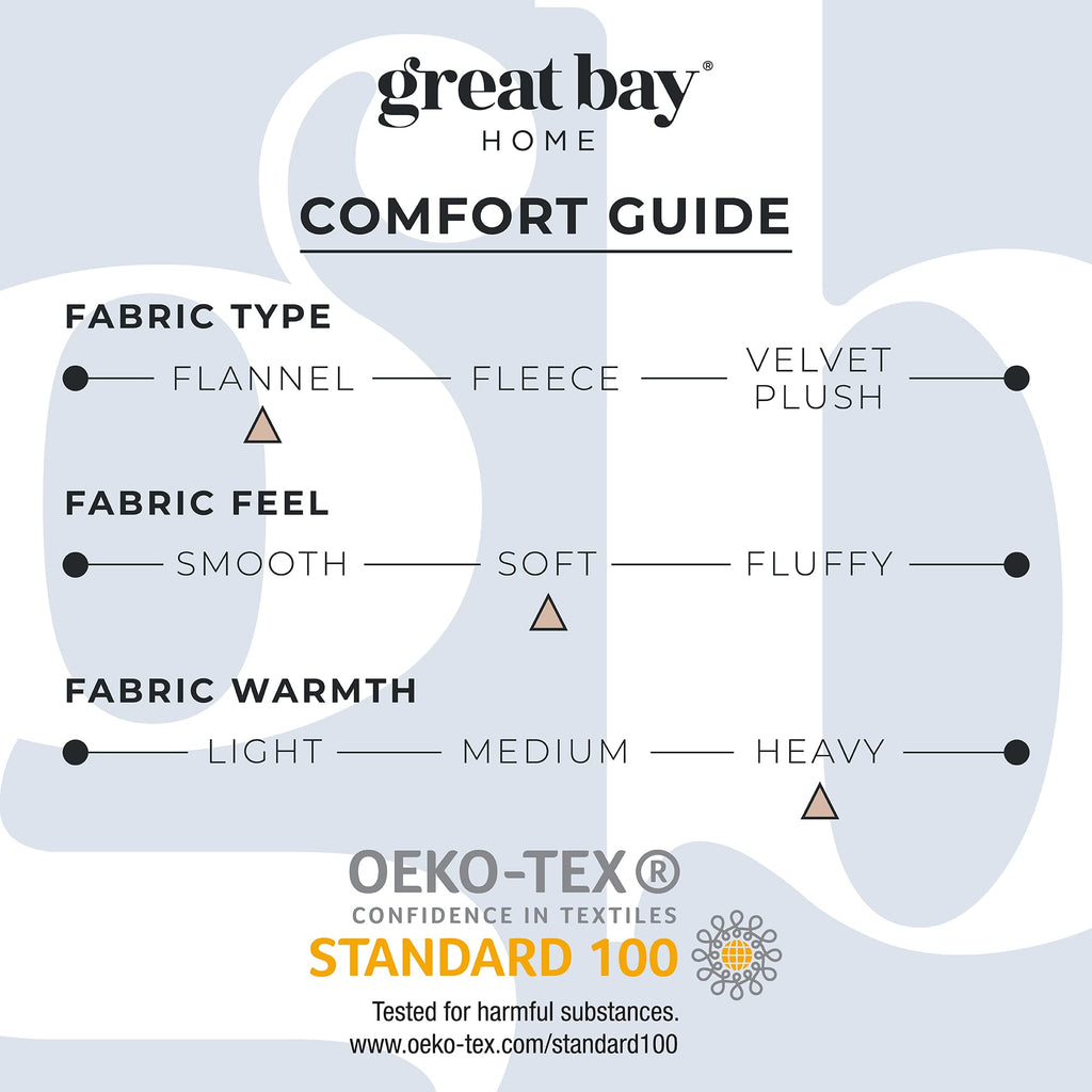 4 Piece 100% Turkish Cotton Queen Winter Lodge Flannel Sheet Set | Cotton Printed Bedding Sheets & Pillowcases | Double-Brushed