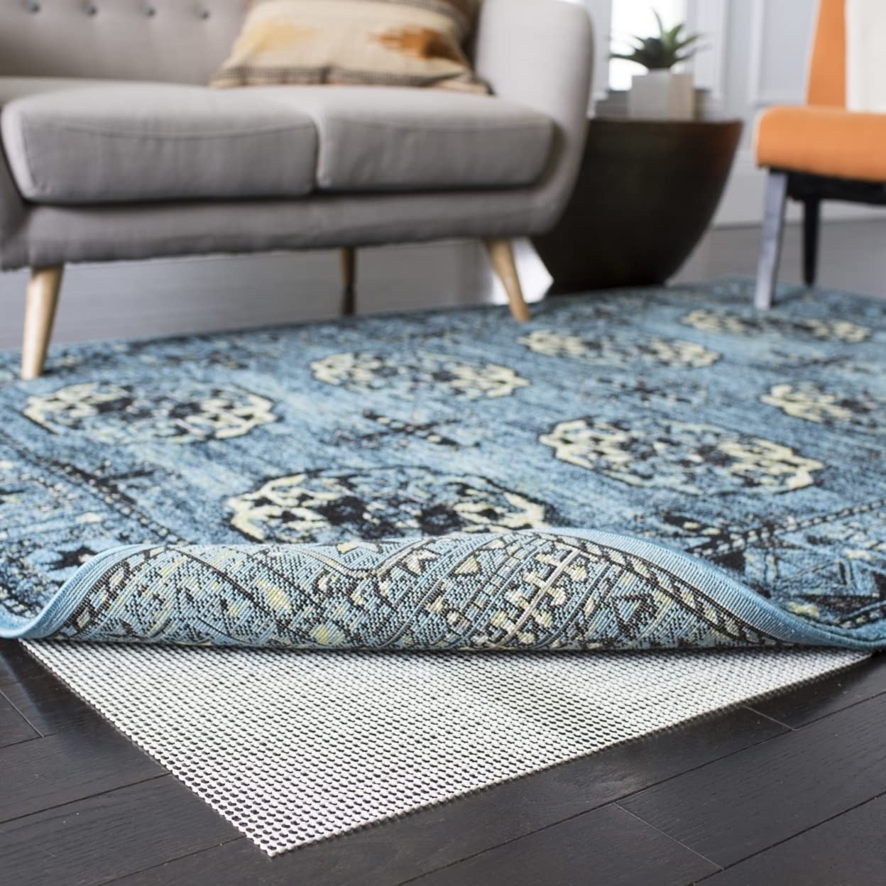 SAFAVIEH Non Slip Anti Skid Grippy Stay in place Rug Pad Under Carpet, Stable on all Hard Floors (20 Runner)