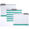 'Graphique Green Dots File Folder Set - Each Folder Measures 11.75' X 9.5', Set Includes 9 Folders With 3 Unique Designs, Dur