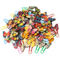 Yueton 54 Pcs Cute Butterfly Paper Clips Creative Cartoon Bookmarks Lovely Animal Binder Clips Wood File Document Clamps For Off