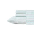 Tommy Bahama - Queen Sheet Set, Cotton Percale Bedding Set, Super Soft, Oeko-Tex Certified (Cool Beach Stripe Turquoise, Queen)