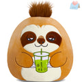 Cozyworld 12' Sloth Plush Stuffed Animals Plushie Original Sloth With Tea Soft Squishy Pillow, Collect Sloth Gift For Adult Kid