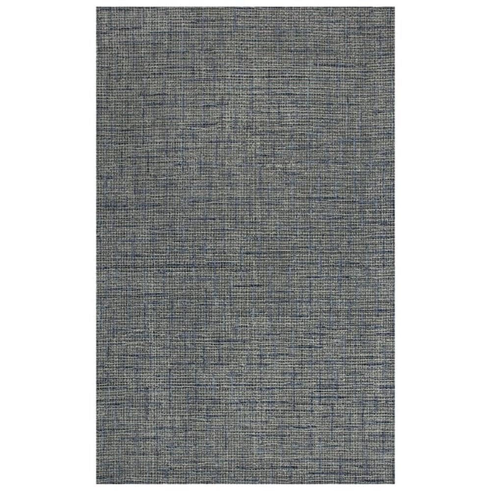 Rizzy Home Alora Decor Zion 7'6" X 9'6" Checked/Solid Blue/Ivory Hand-Tufted Area Rug