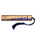 Seattle Washington City Skyline Color Wooden Bookmark With Tassel - Made In Usa - Also Available Personalized