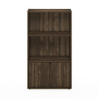Furinno Jaya Kitchen Storage Shelf with Cabinet, Columbia Walnut