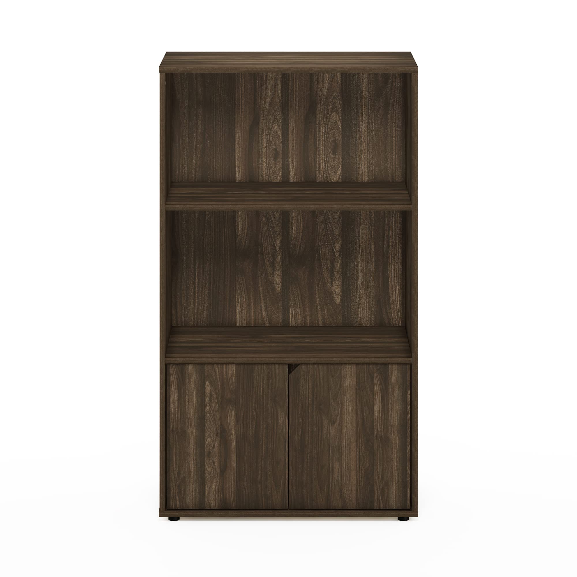Furinno Jaya Kitchen Storage Shelf with Cabinet, Columbia Walnut
