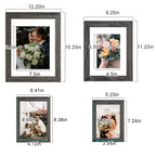 Seseat Picture Frames Collage, Gallery Wall Frame Set With 11X14 8X10 5X7 4X6 Frames In Grey Finishes, Set Of 10