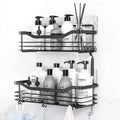 Orimade Shower Caddy Basket Shelf Storage Rack, No Drilling Wall Mounted Adhesive Rust Proof Stainless Steel Shower Organizer wi