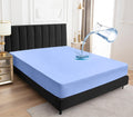 Sufdari Twin Mattress Protector,Waterproof Mattress Cover Twin Size For Bed,18' Deep Pocket Fitted Sheet Style Mattress Protector With Elastic Rubber Blue,Twin