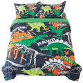 Adasmile A & S Kids Dinosaur Comforter Twin For Boys Teens Dinosaur Bedding Set Twin 5 Pieces Bone Dinosaur Comforter Set With S
