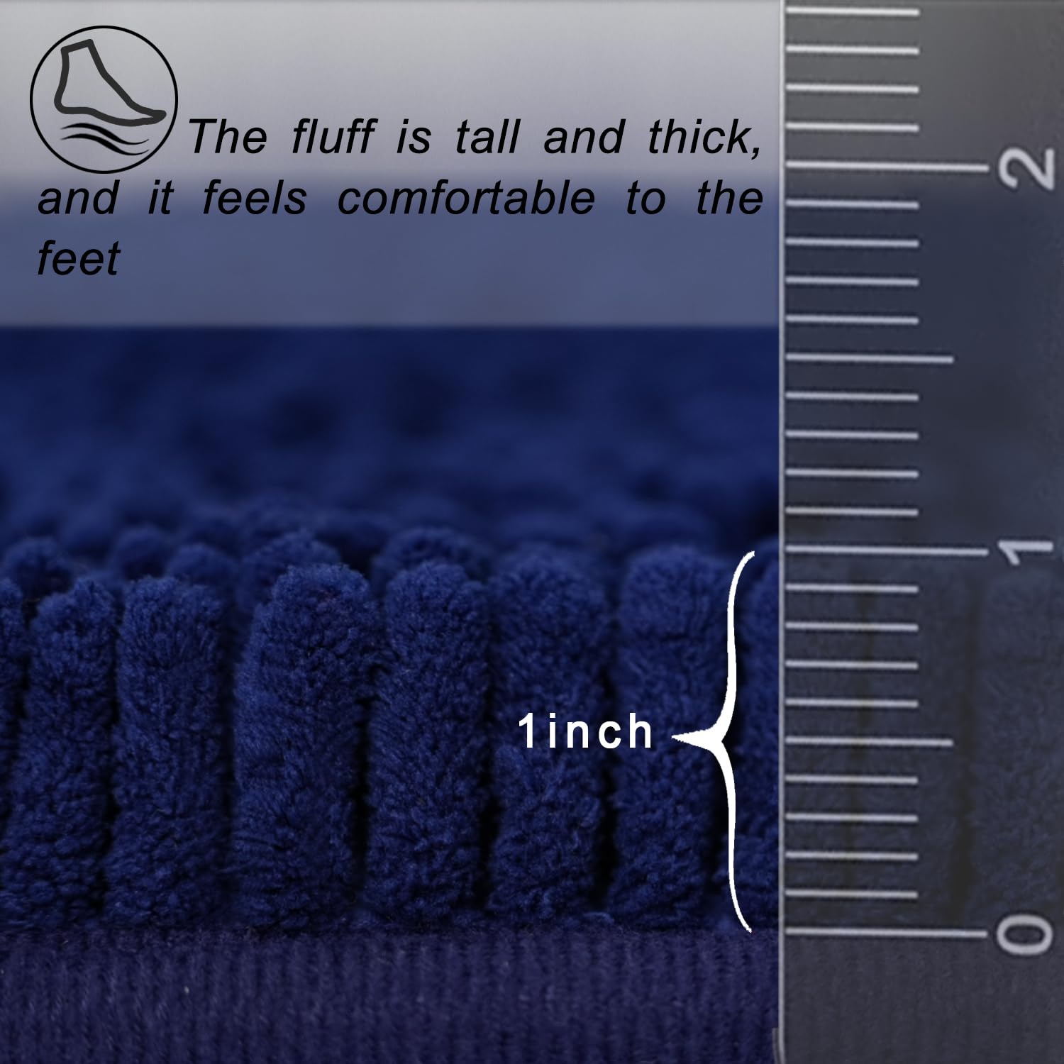 Bathroom Rugs Sets Of 3 Piece Ultra Soft Chenille Bath Mat, Non-Slip And Super Absorbent Bathroom Rug, Strong Pvc Underside, Mac