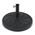 Cobana Patio Umbrella Base, 40Lbs Outdoor Heavy Duty Resin Umbrella Stand For Garden, Backyard, Porch, Balcony, Black