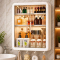 Antra Kitchenware WallMounted Bathroom Cabinet With Transparent Double Door Storage Organizer, Plastic Cabinet For Bathroom, Ki