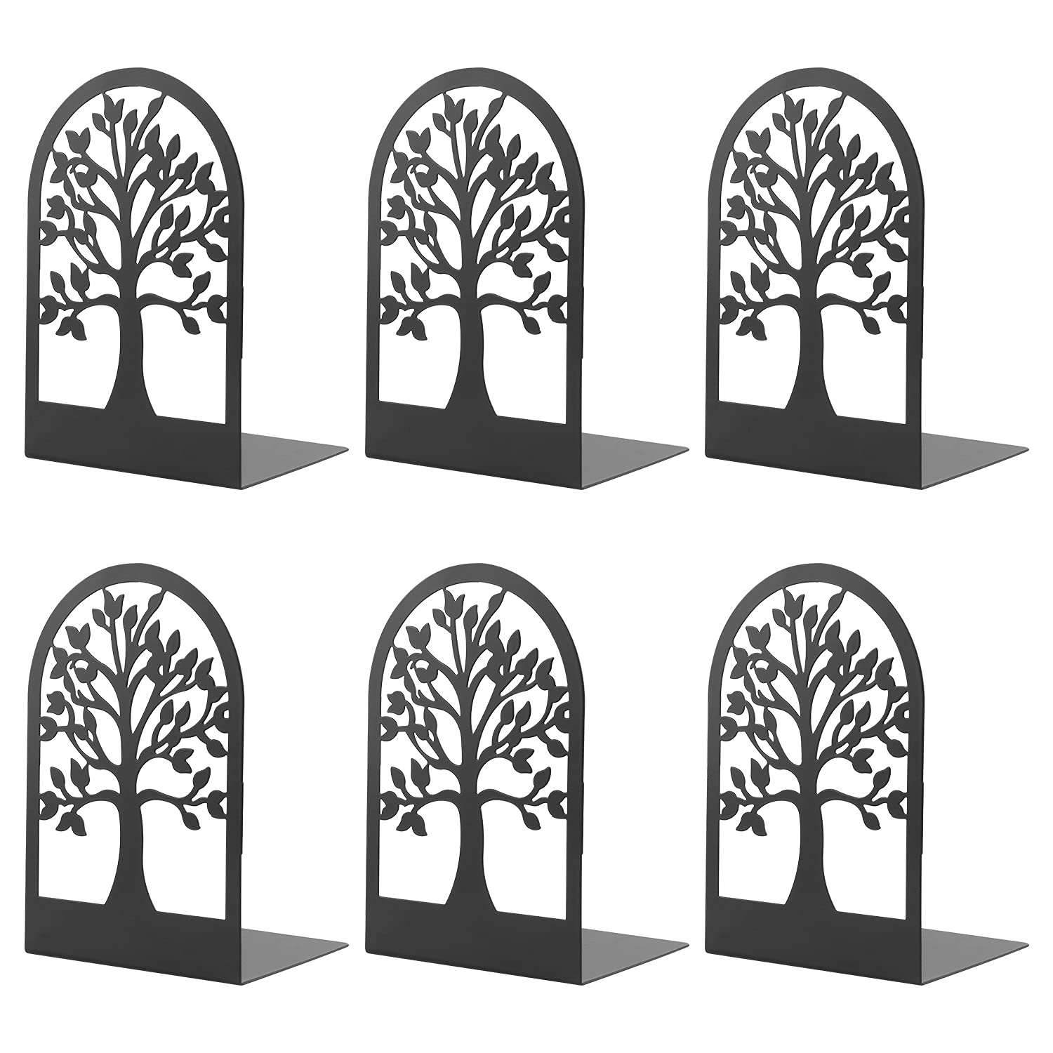 Msdada Bookends, Premium Book Ends For Shelves, Metal Bookend For Heavy Books, Book Ends For Home Office Decorative, Abstract Ar