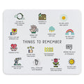 TNUW Mental Health Awareness Daily Reminder Inspirational Quotes Mouse Pad 9.4 X 7.9 Inch, Motivational Non-Slip Rubber Mat Mous