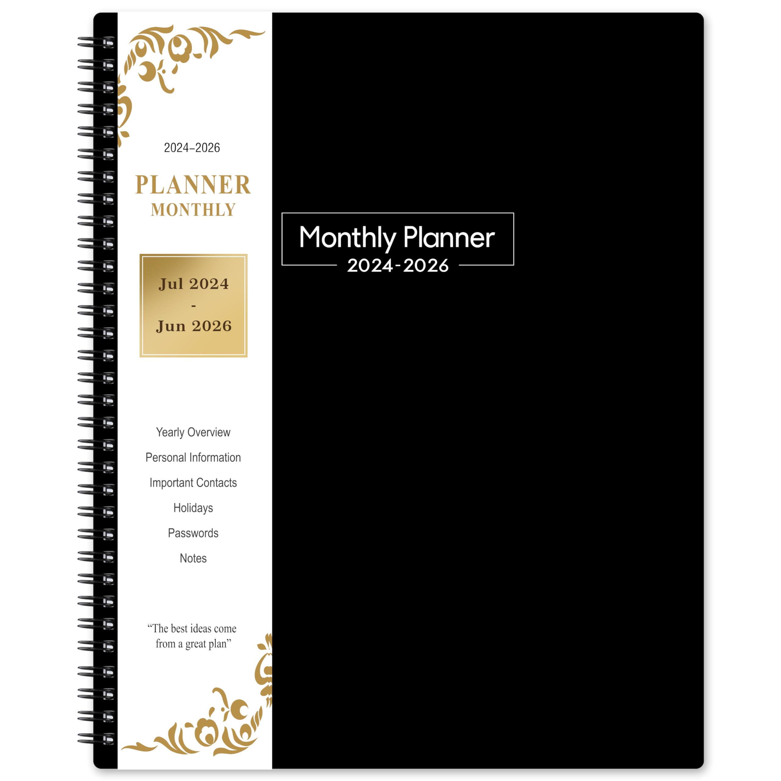 2024-2026 Monthly Planner - 24 Monthly Planner From July 2024 To June 2026, 8.5' X 11', Monthly Planner With Tabs, Pocket