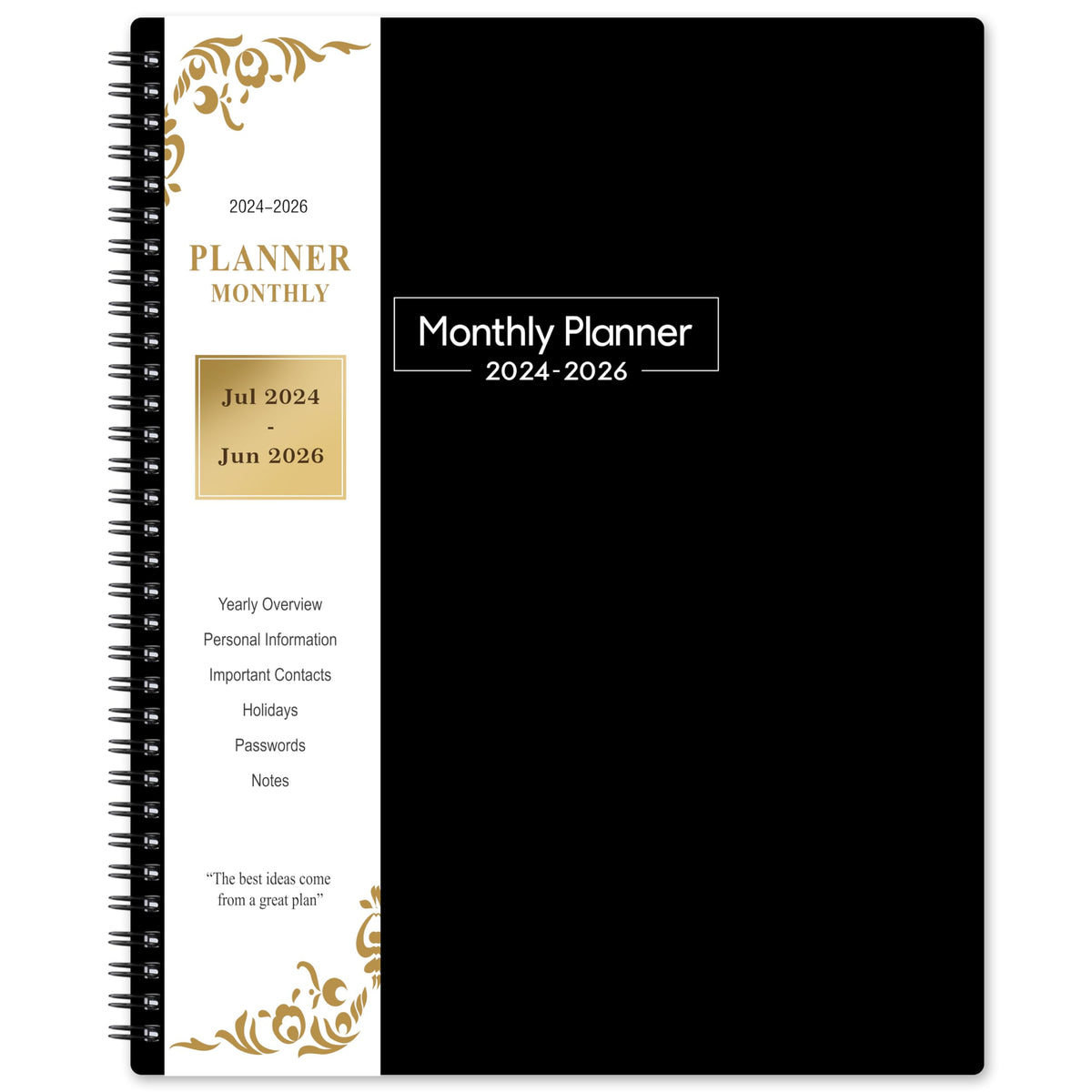 2024-2026 Monthly Planner - 24 Monthly Planner From July 2024 To June 2026, 8.5' X 11', Monthly Planner With Tabs, Pocket