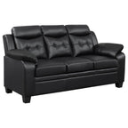 Coaster Finley 2-Piece Sofa Set, Black