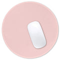 Hsurbtra Mouse Pad, Premium-Textured Small Round Mousepad 8.7 X 8.7 Inch Pink, Stitched Edge Anti-Slip Waterproof Rubber Mouse M