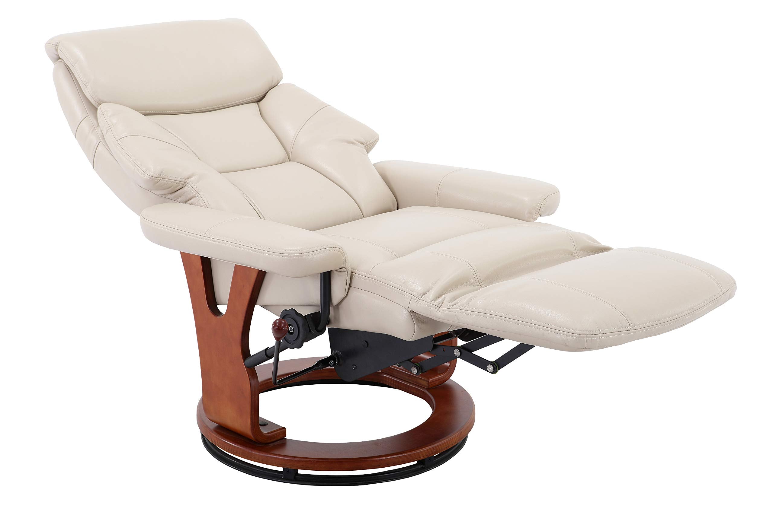 Comfort Chair Mac Motion Bismark Recliner Cobblestone Air Leather, Tan
