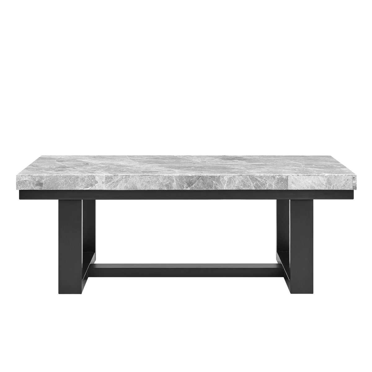 Steve Silver Co Lucca Gray Marble Top Cocktail Table