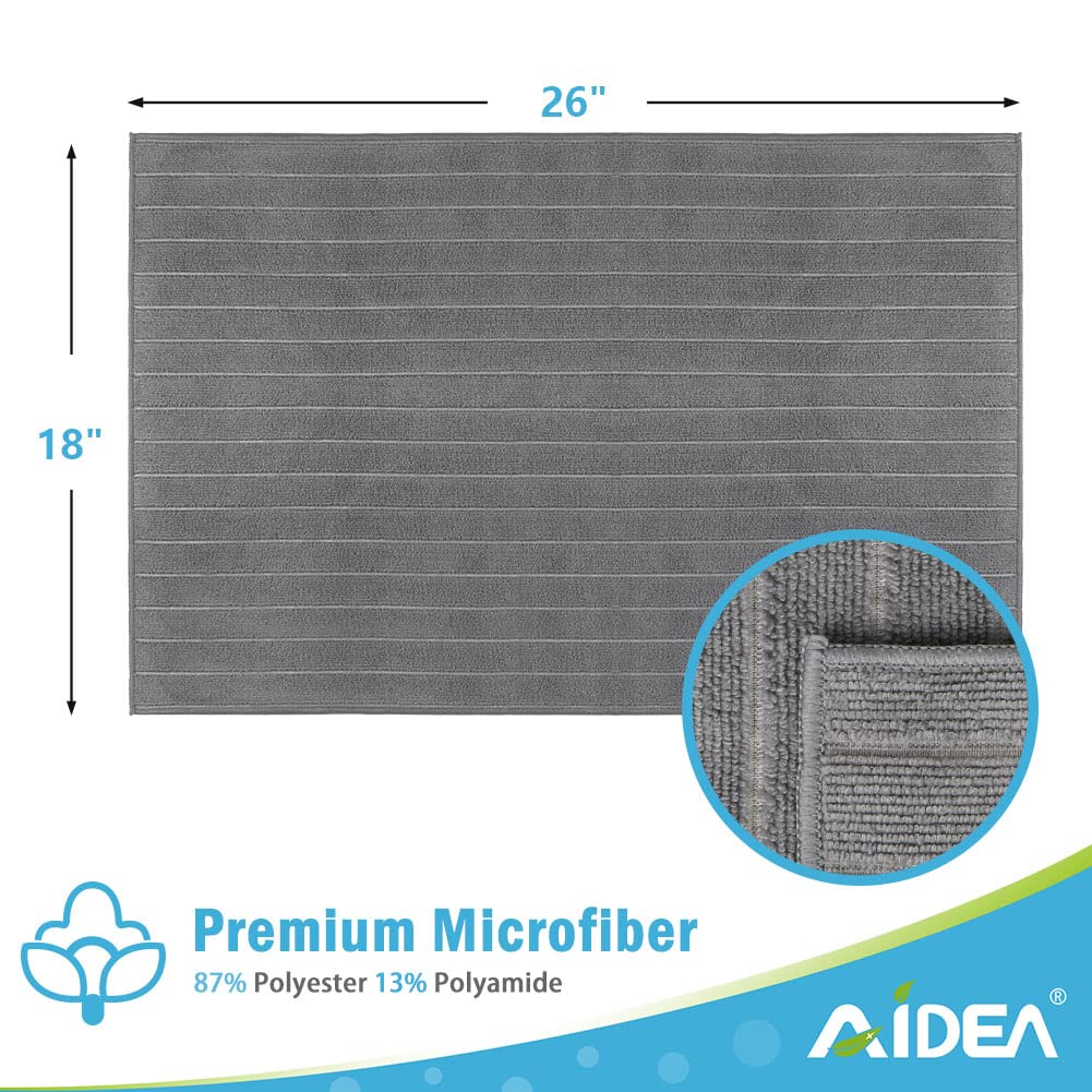 Aidea Kitchen Towels-8Pk, Super Soft And Absorbent Drying Towels For Dishes, Microfiber Cleaning Cloth Multi-Purpose Dish Towels