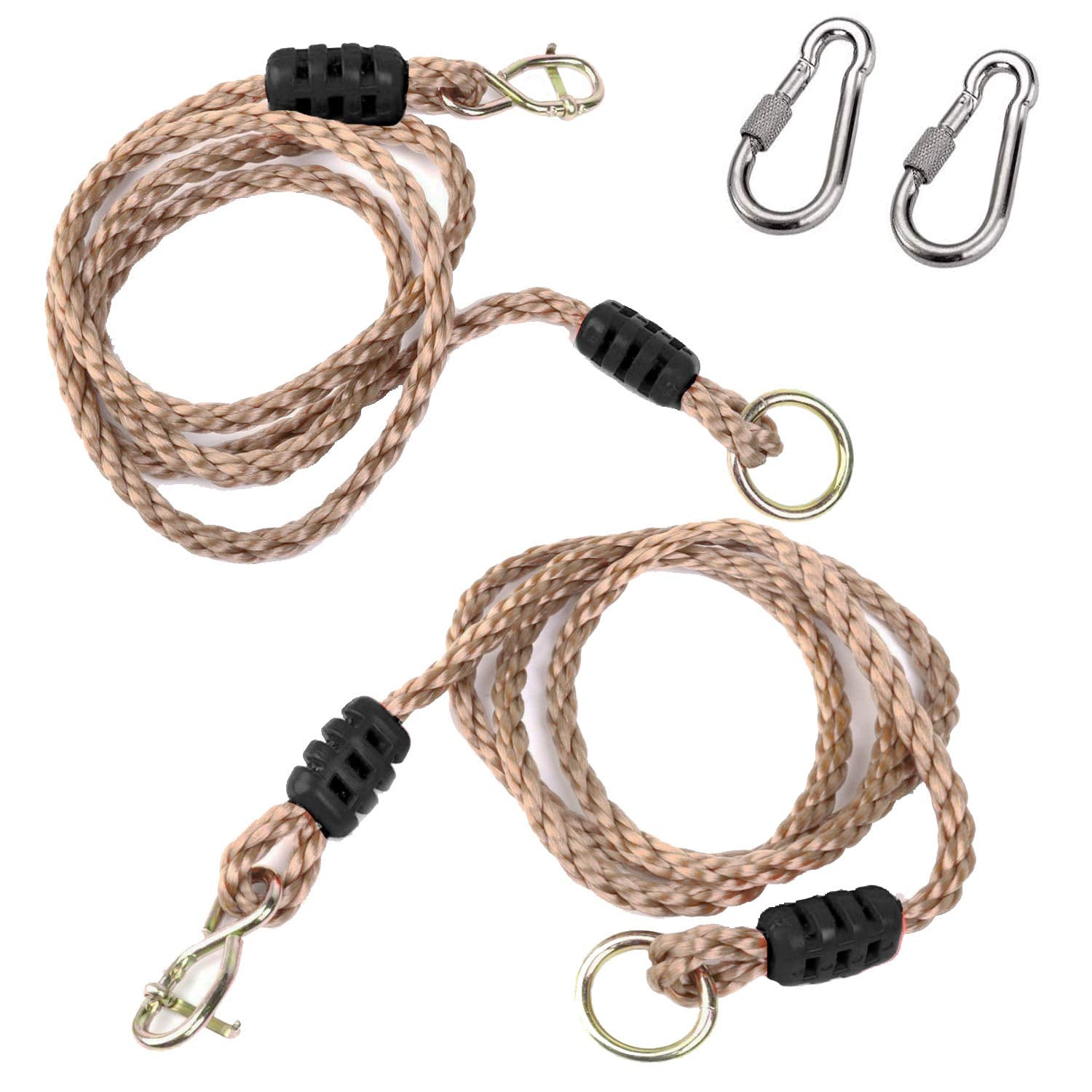 A Aifamy Tree Swing, Adjustable Hammock Hangings Safer Nylon Rope,Tree Swing Hanging Strap Kit, Holds Up To 650 Lbs, 6 Feet, Pac