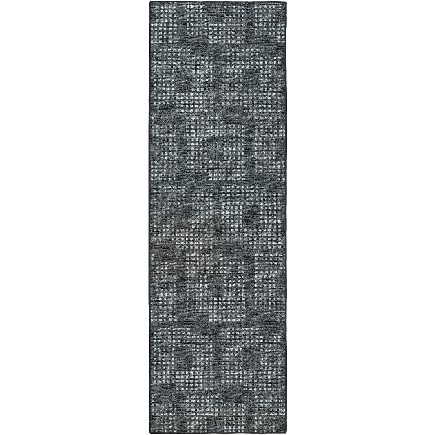Delano Da1 Black Transitional Rug Runner 2' 6" X 8'