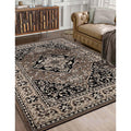 Superior Indoor Area Rug, Jute Backed, Traditional Oriental Medallion, Perfect for Hallway, Entryway, Living Room, Bedroom, Offi