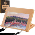 Tabletop Easel For Painting, 16.5 'X12 ' Adjustable Portable Beechwood Drawing Board With Detachable Strap, Drawing Art Easel