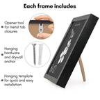 Americanflat 8X10 Picture Frame With Shatter-Resistant Glass - Soho Collection - Gallery Style Deep Molding Frame For Tabletop A