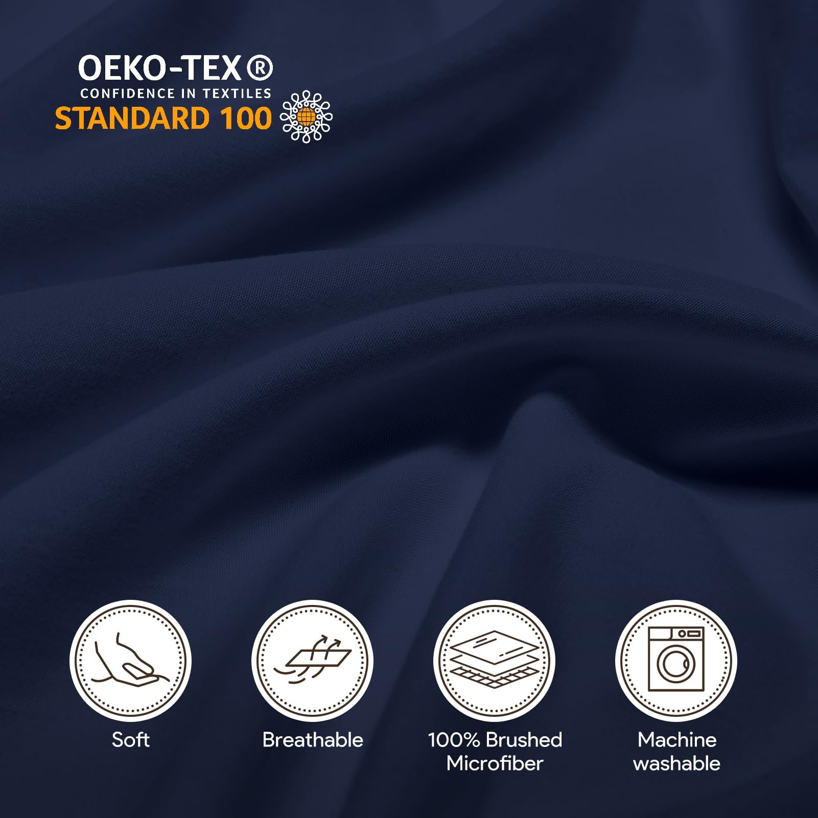 Maple&Stone Full Fitted Sheet Only - Bulk Pack Of 6 Bottom Sheets - Premium Soft & Breathable, Brushed Microfiber Fabric For Ful