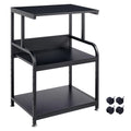 Fannova Printer Stand, 3 Tier Printer Table With Height Adjustable Storage Shelf, Rolling Printer Cart With Wheels For Home Offi
