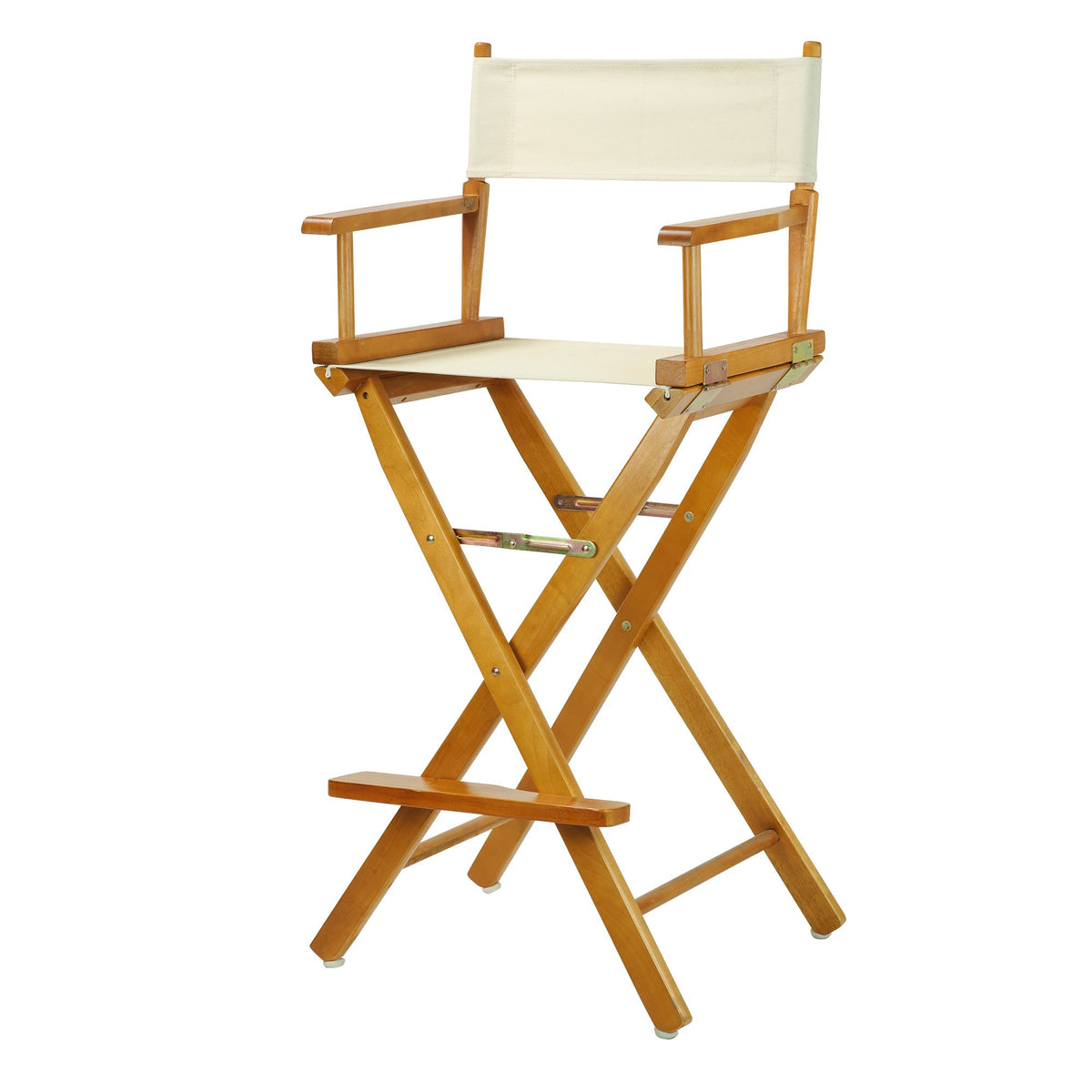 Casual Home 30&quot; Director's Chair Honey Oak Frame-with Wheat Canvas, Bar Height