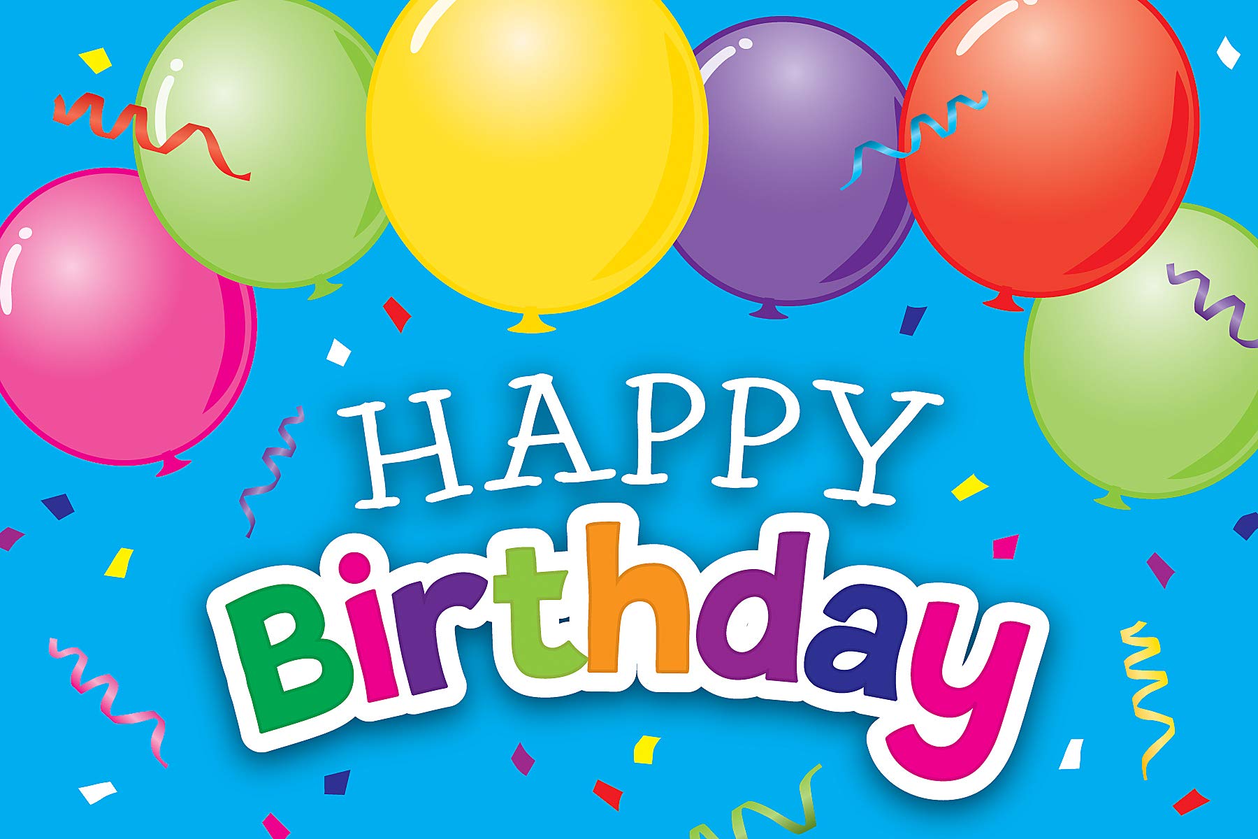 Teacher Created Resources Happy Birthday Balloons Postcards 4" x 6" Multicolored Paper Pack of 30