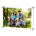 NIUBEE 8.5x14 Clear Acrylic Wall Mount Picture Frame Floating Frames for Photography Display (Legal Size)