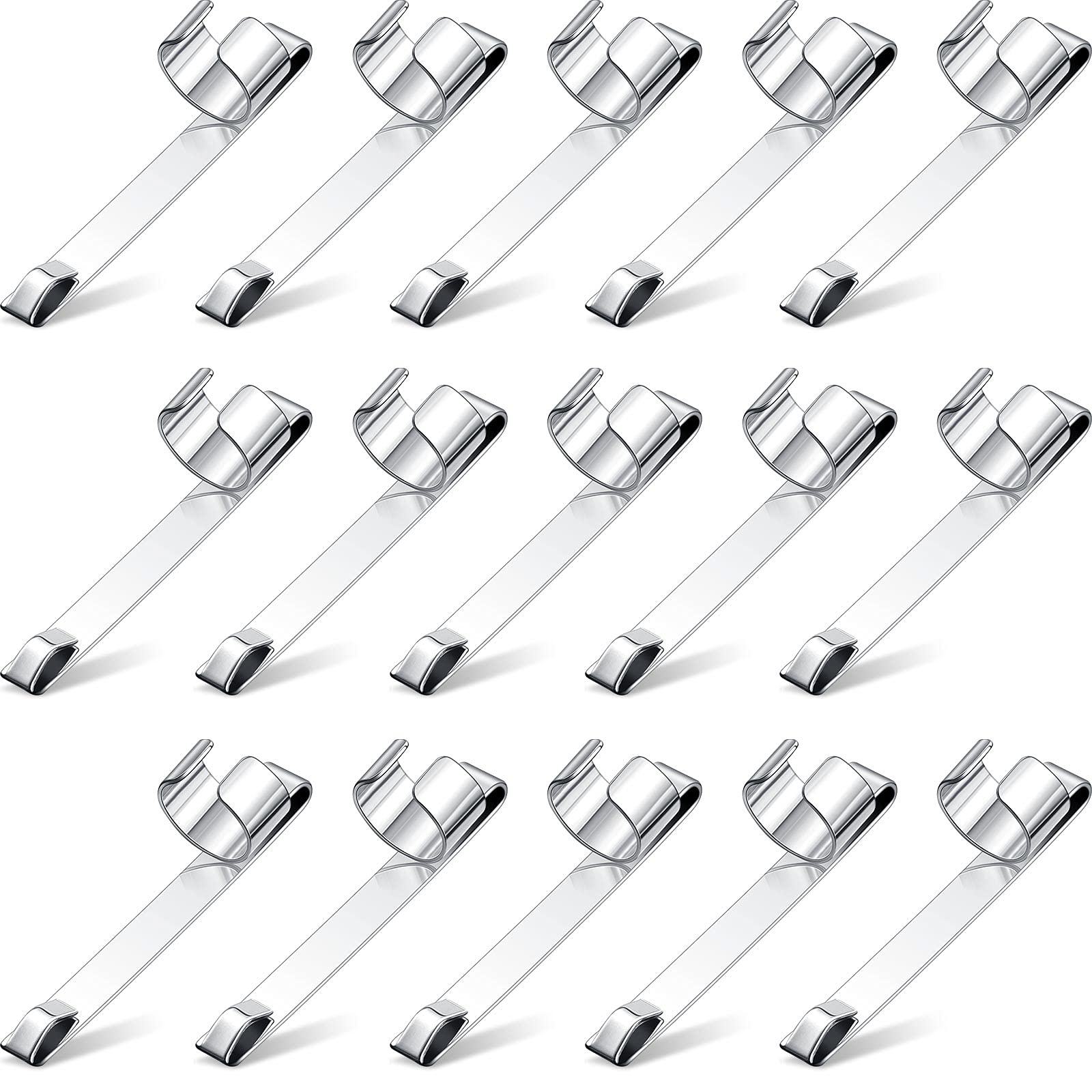 Zonon Metal Pencil Clips, Slide On Pencil Pocket, Epoxy, Ink, Pencil Holder, Clip, Hangable, Portable, 20 Pieces