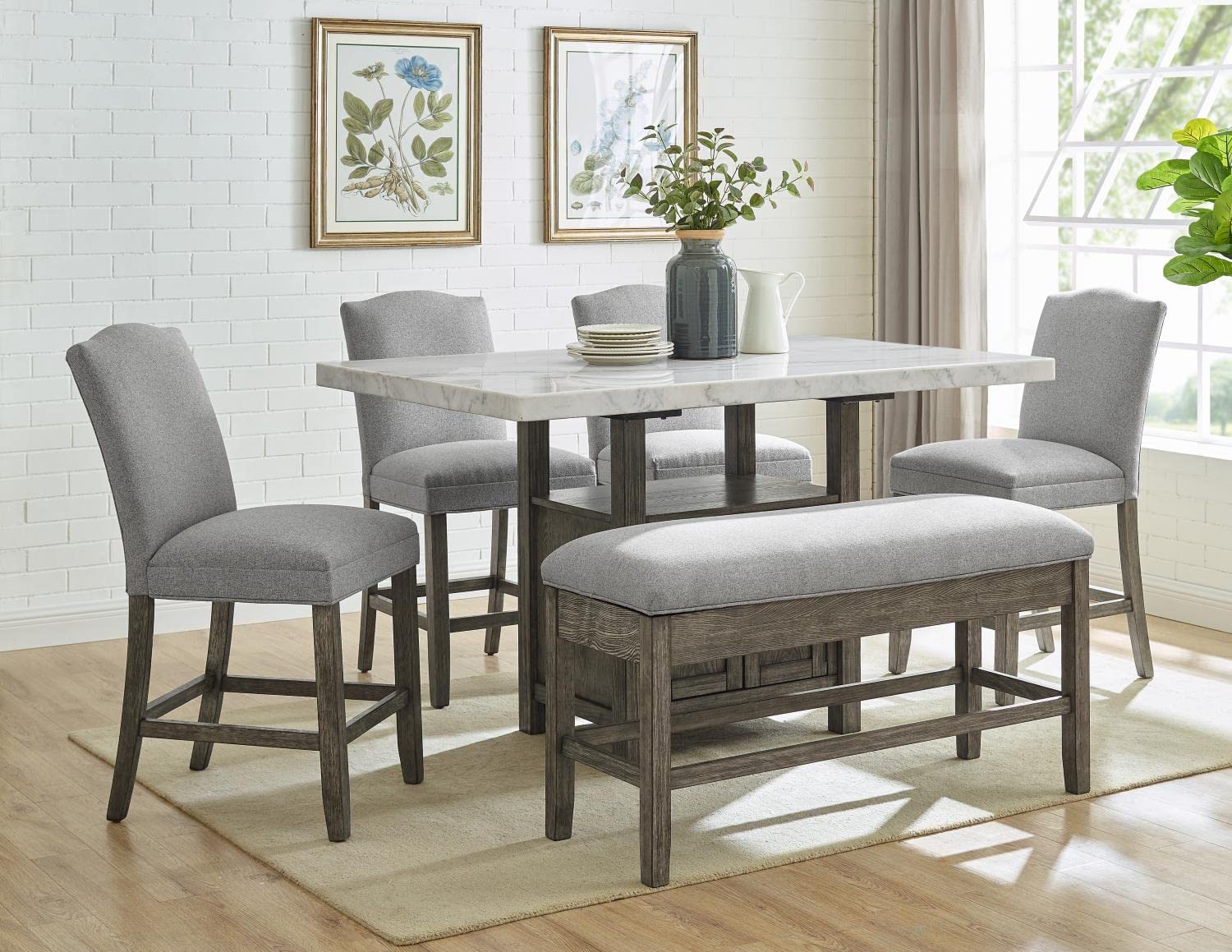 Steve Silver Grayson 6-PC Counter Height Dining Set GS6406PC