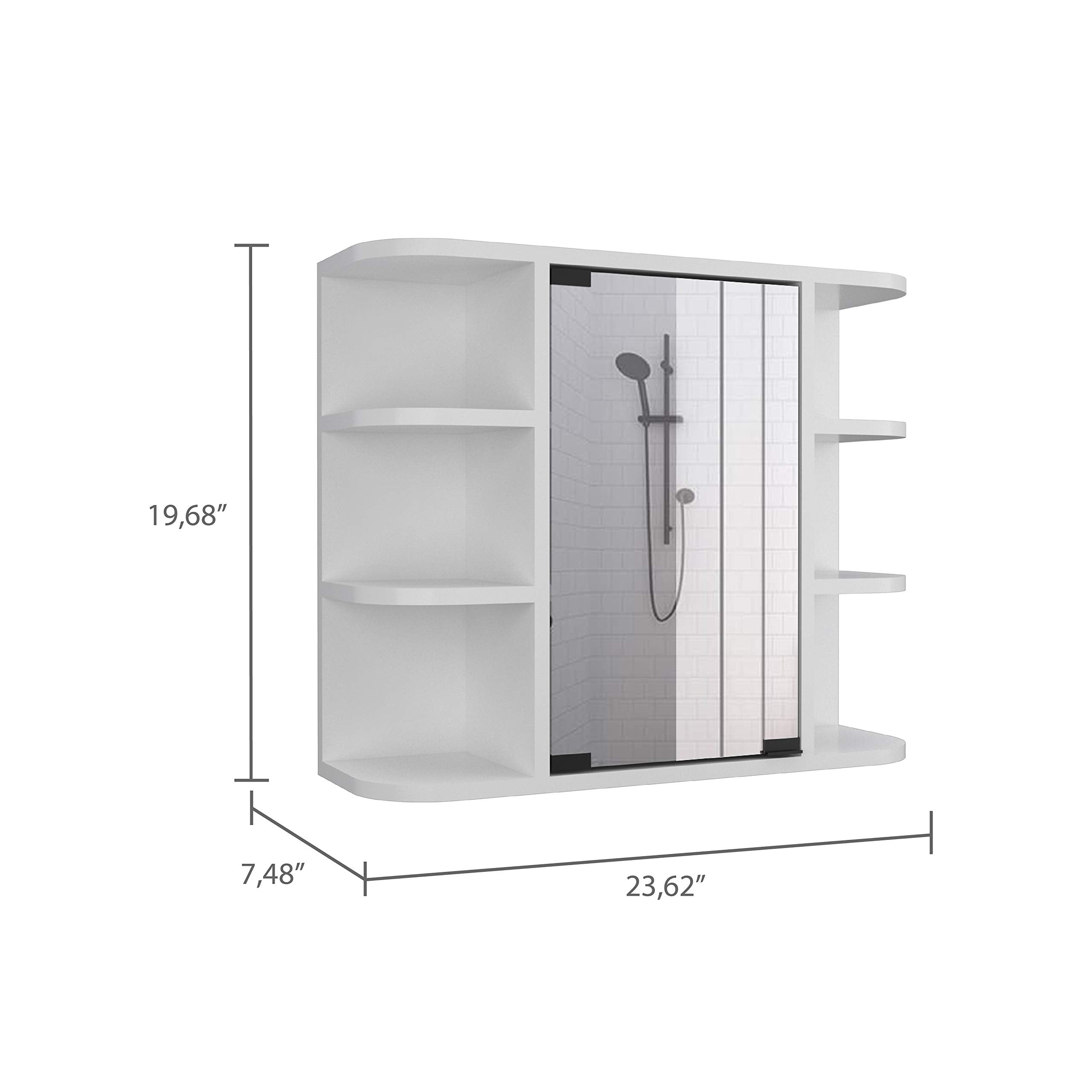 Roma Mirrored Medicine Cabinet - Thumbnail 4