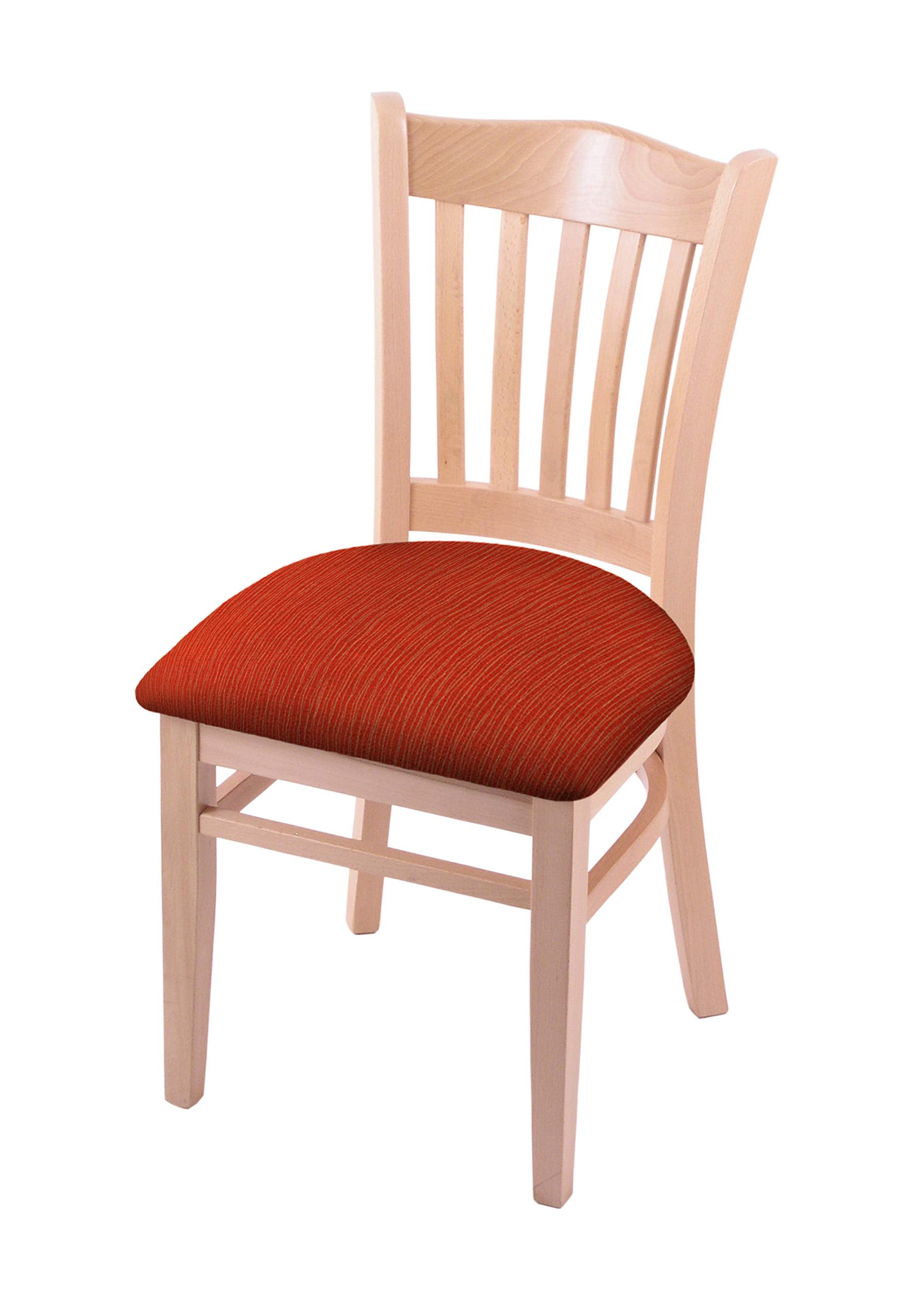 Holland Bar Stool Co. 3120 18 Chair with Natural Finish and Graph Poppy Seat