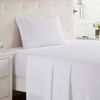 Nestl Twin Sheets Set - 3 Piece Twin Bed Sheets, Deep Pocket, Hotel Luxury, Extra Soft, Breathable And Cooling, White Sheets For Twin Size Mattresses